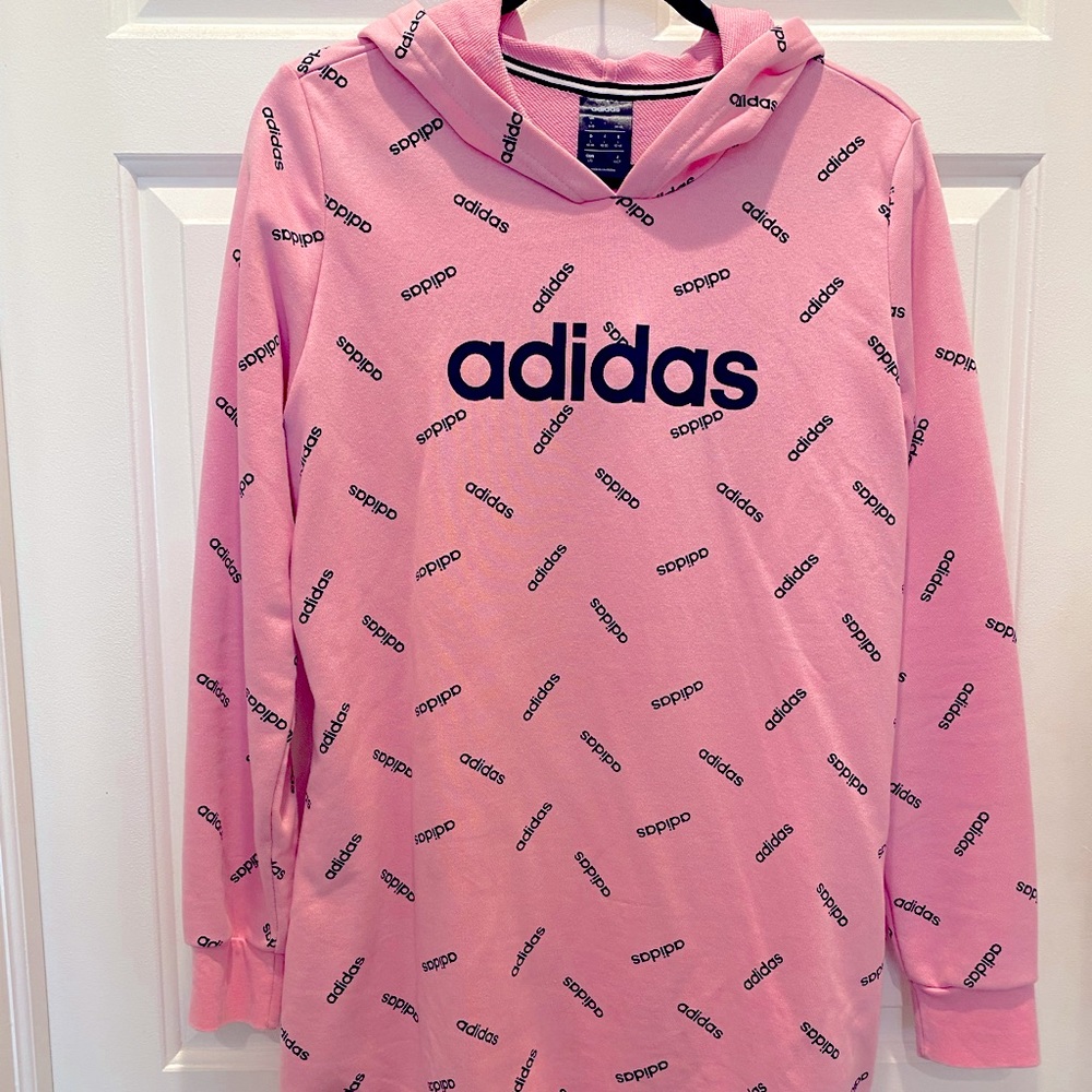 Adidas Hooded Sweatshirt Dress